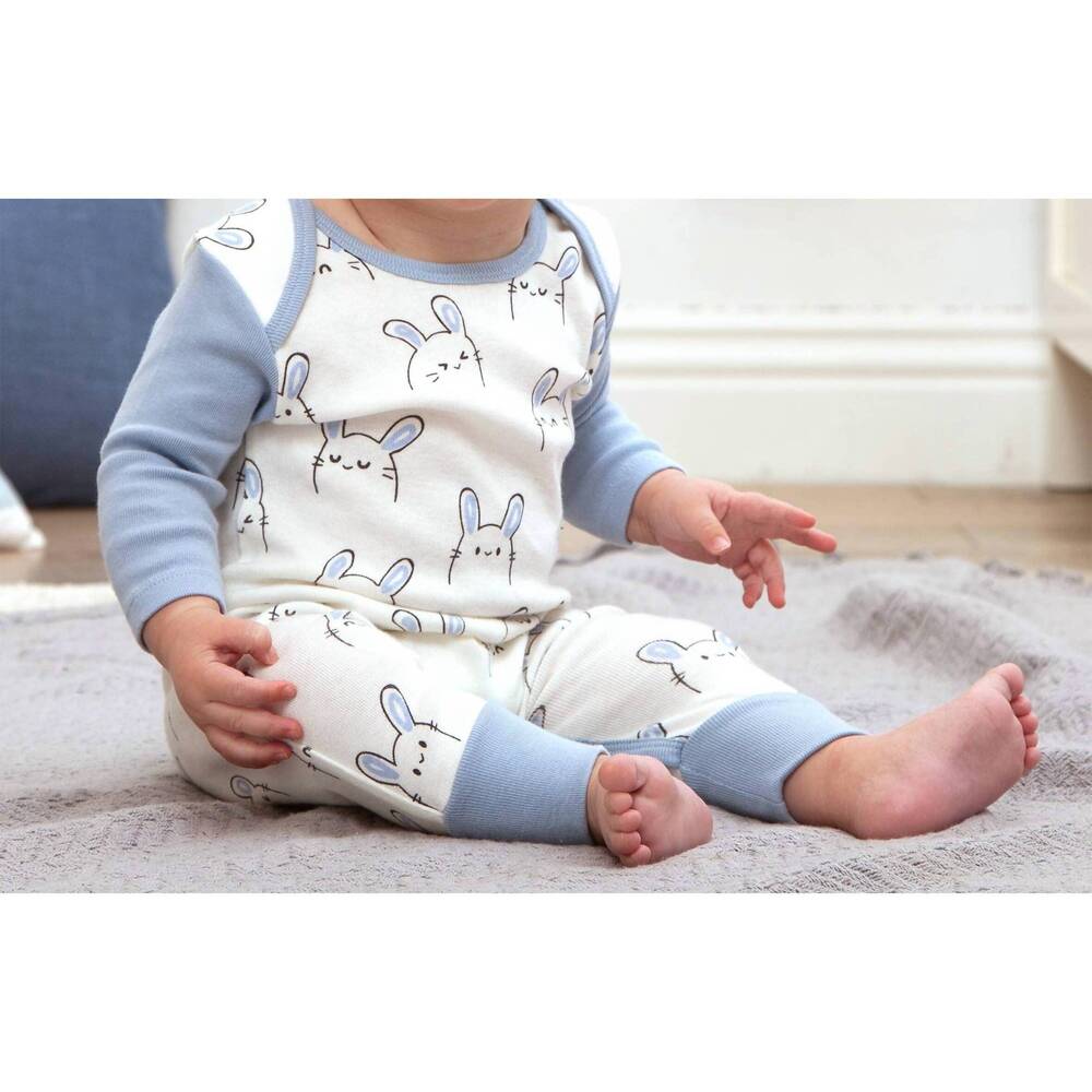 NEW TESA BABE easter bunny in blue/ivory